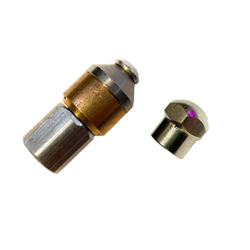 SET spitz Rohrreinigungsdüse 1/4" starr & rotierend Rohrreinigungsschlauch