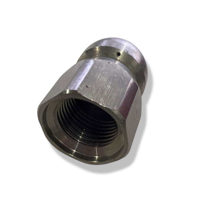 Rohrreinigungsdüse Edelstahl starr 1/2" IG für Kanalreinigung / Raketendüse