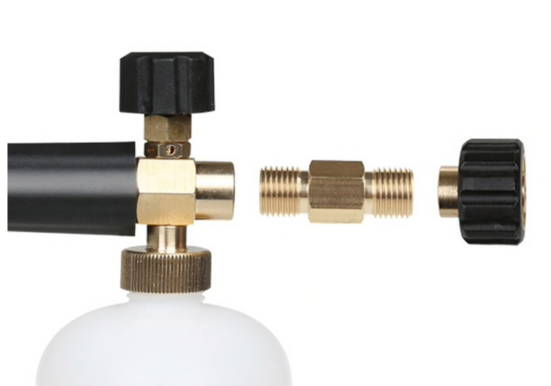 Adapter + nipple for Kärcher for foam lance foam cannon foam nozzle for 1 liter