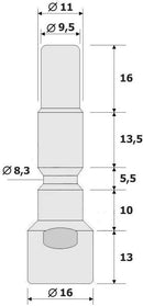 Stecknippel Schnellkupplung D10 für Kränzle Family Pistolen light line+ 5 Düsen - stecknippel-schnellkupplung-d10-fur-kranzle-family-pistolen-light-line-5-dusen von M&M Smartek®