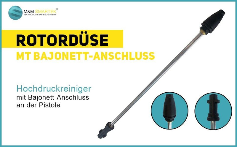 Rotordüse Dreckfräse für Hochdruckreiniger Kärcher K K2 bis K7 Bajonett Anschlus