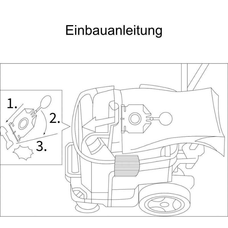 10 bags &amp; 1x filter suitable for Kärcher 2.889-154.0 Kärcher NT 30/1 30 L 30L