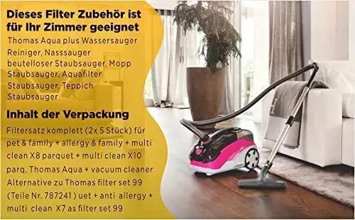 Aspira Toner 2 Set Filtri Compatibili Per Aspirapolvere Thomas 99 - Foto 4