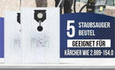 1 Filter & 5 Staubsaugerbeutel geeignet für Kärcher wie 2.889-154.0 NT 30/1 30L - 1-filter-5-staubsaugerbeutel-geeignet-fur-karcher-wie-2-889-154-0-nt-30-1-30l von M&M Smartek®