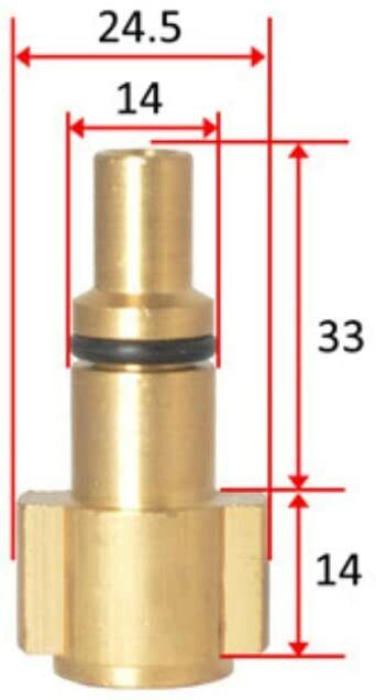 Adapter für Kärcher K Serie Bajonett auf Aldi Workzone King Kraft Top Craft DURO