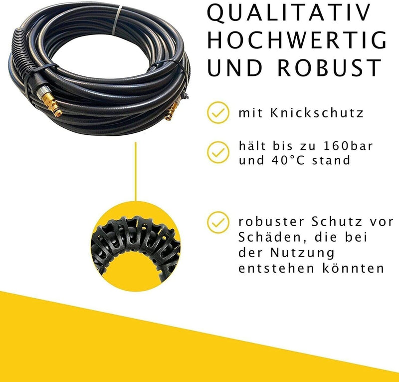 15m Hochdruckschlauch für Kärcher K2 - K7 wie 2.641-721.0 Quick Connect