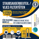 5x Staubsaugerbeutel Vlies geeignet für Thomas AQUA Pet + Family Anti Allergy - 5x-staubsaugerbeutel-vlies-geeignet-fur-thomas-aqua-pet-family-anti-allergy von M&M Smartek®
