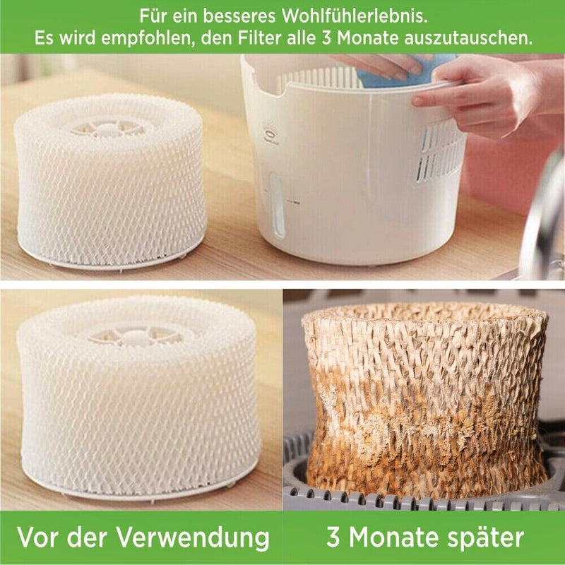 4x replacement air filters for Philips humidifier HU4813/10, HU4813, HU4102/01