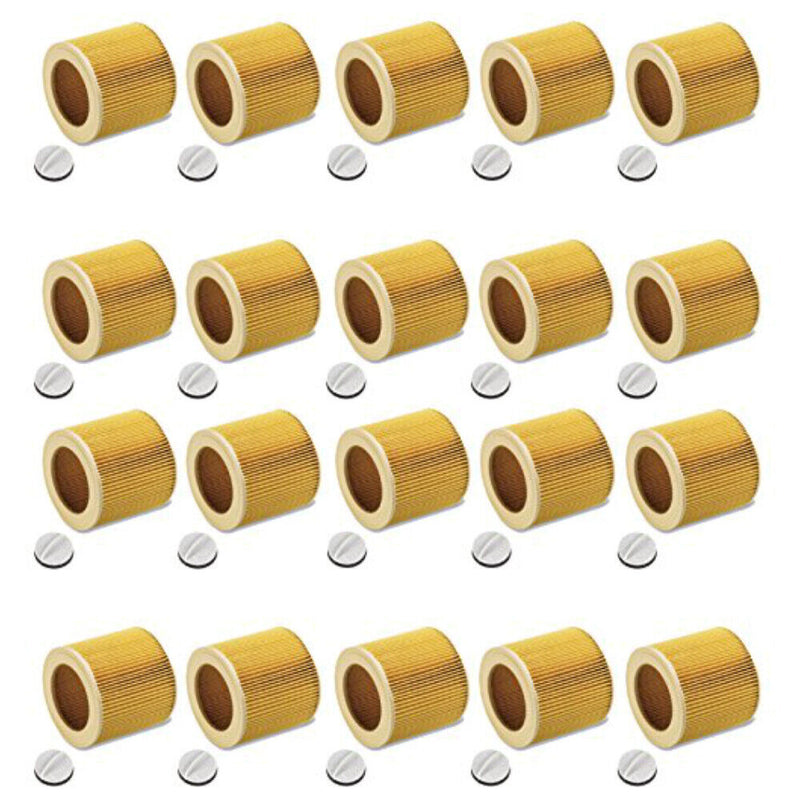 20x Patronen-Filter für Kärcher WD 2 WD 3 WD 3 Premium WD 3 P Extension Kit WD2