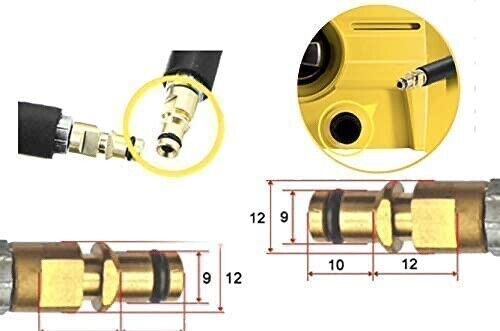 10m Hochdruckschlauch für Kärcher K2 - K7 wie 2.641-721.0 Quick Connect